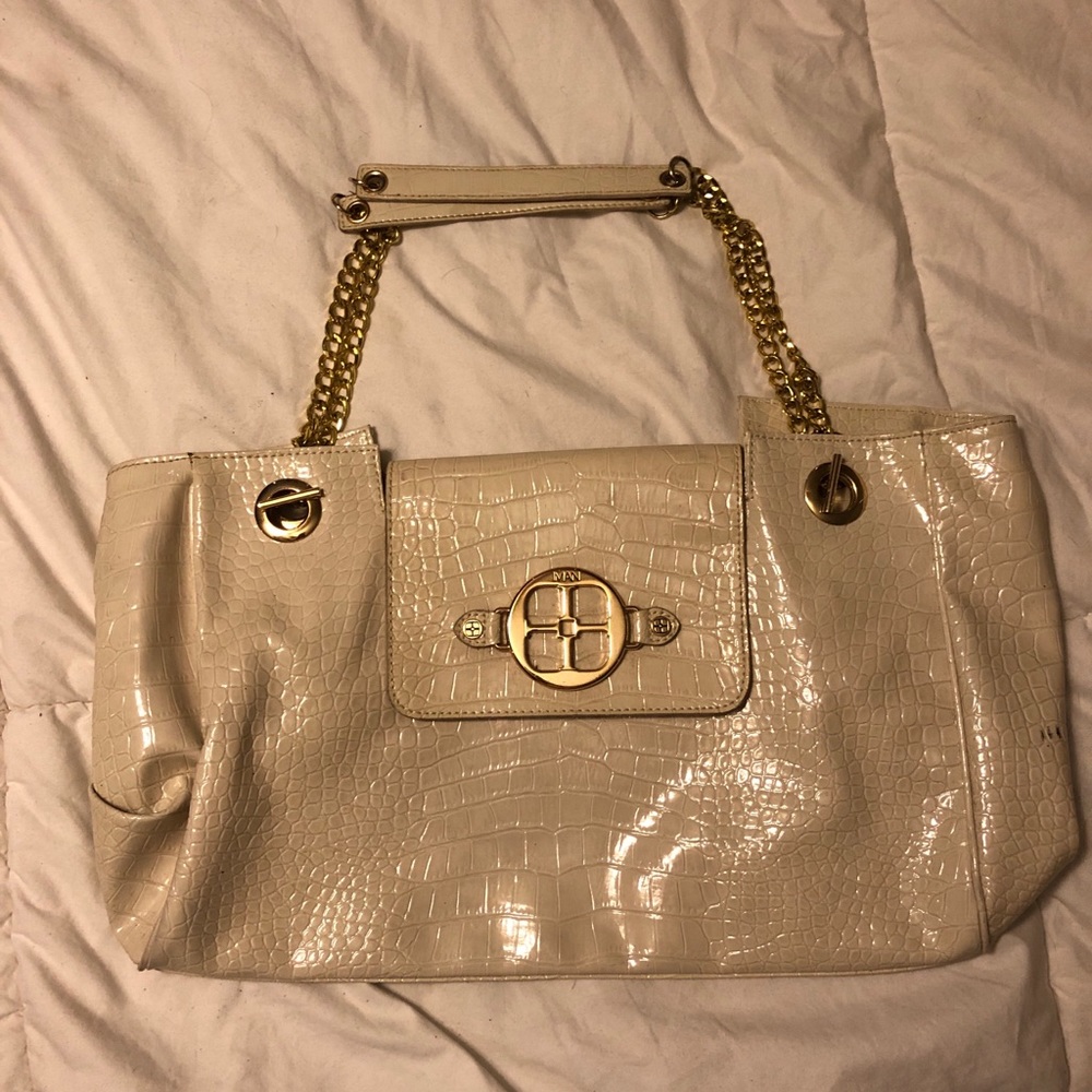 Tan Crocodile Iman Bag!